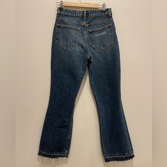 Ganni Blue Flare jeans dark indigo size 26 - Picture 2 of 10